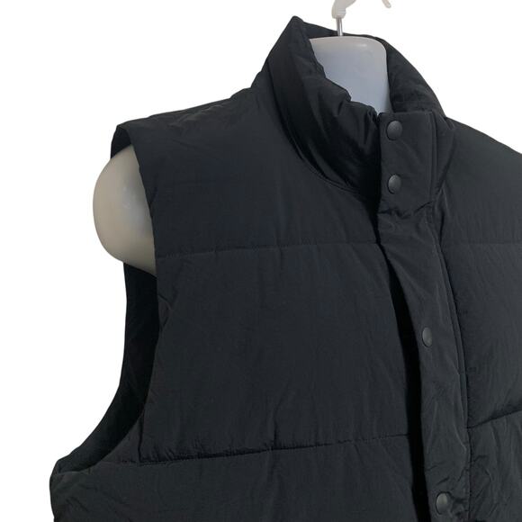 GAP True Black Puffer Vest Mens Size Large Tall - Picture 2 of 6